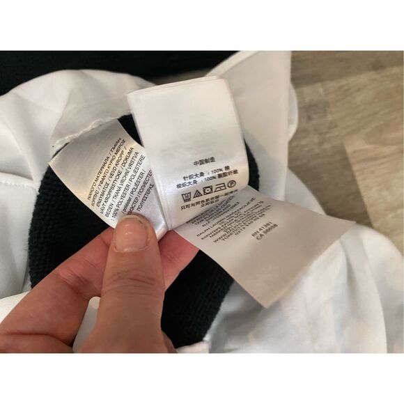 LAUREN Ralph Lauren Layered Cotton Sweater Black, Size Medium, MSRP $110 - Picture 9 of 11